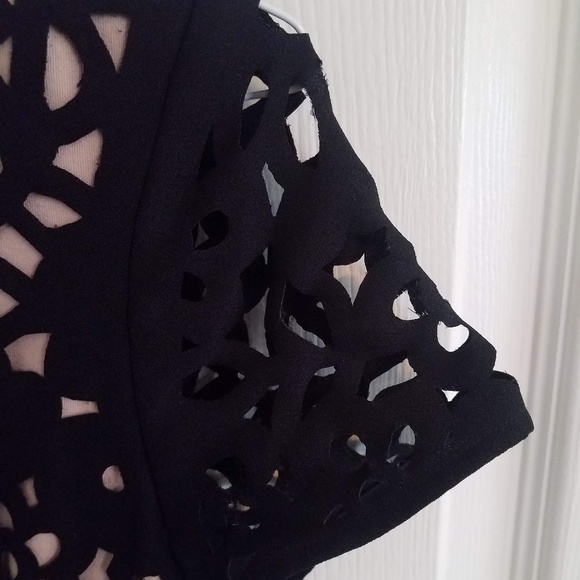 Maeve Black & Beige Pencil Dress - Picture 7 of 8